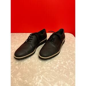 Nurture Black Leather Faux Lizard Print Loafers, Women's Size 9.5M/EUR 40